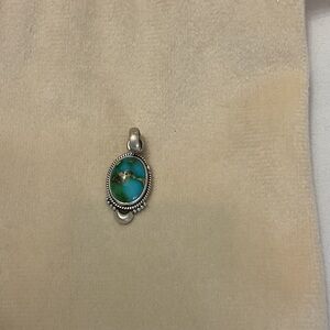 Turquoise and Silver Pendant